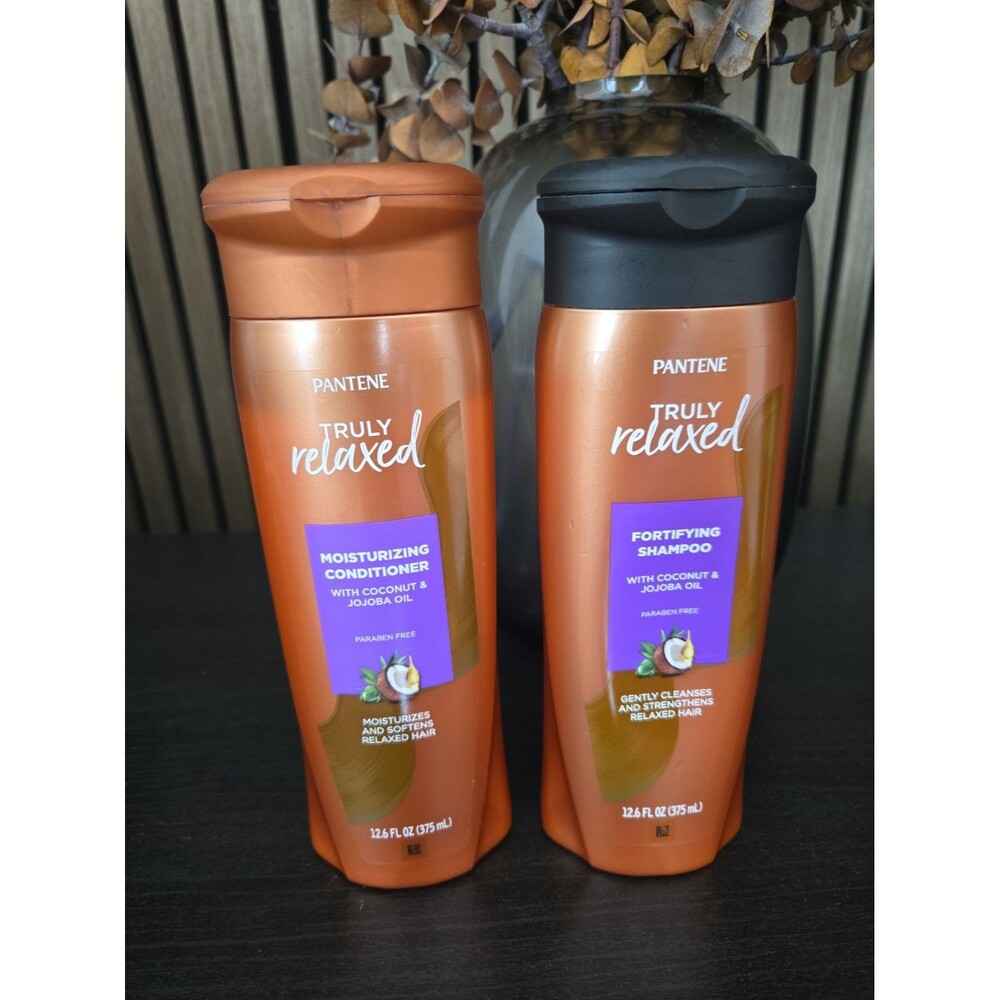 Pantene Truly Relaxed Fortifying Shampoo & Moisturizing Conditioner Set NEW